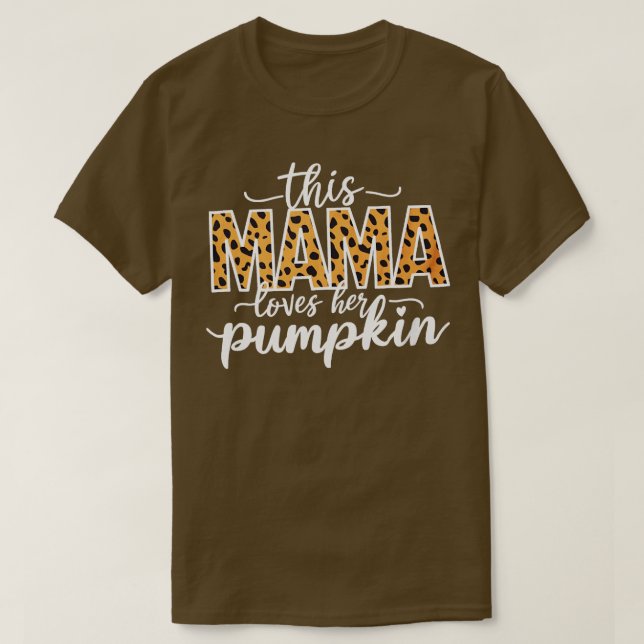 i mamma kärlek, hennes pumpa t shirt (Design framsida)