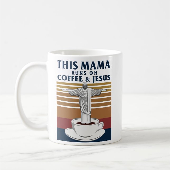I Mamma om kaffe och Jesus Kaffemugg (Vänster)
