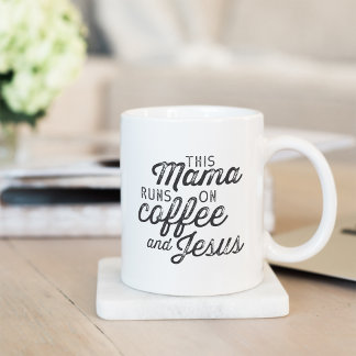 I Mamma om kaffe och Jesus Kaffemugg