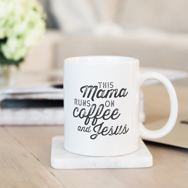 I Mamma om kaffe och Jesus Kaffemugg (Skapare uppladdad)