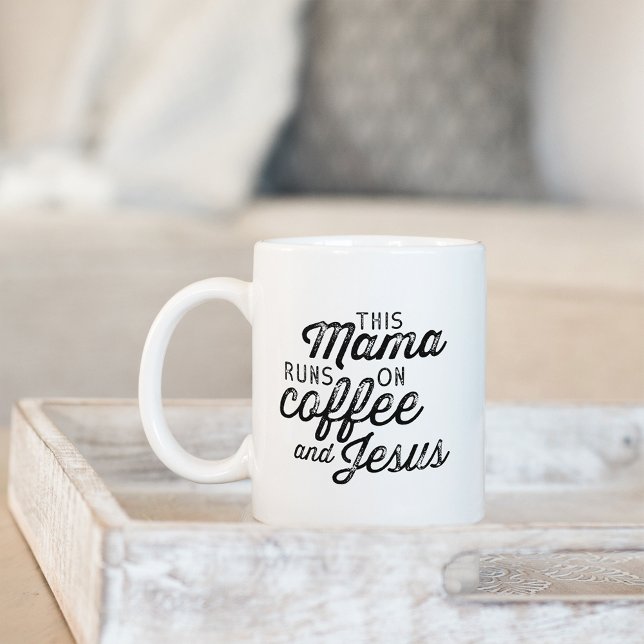 I Mamma om kaffe och Jesus Kaffemugg (Skapare uppladdad)