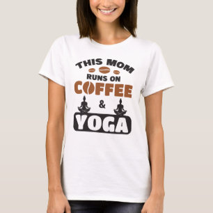 I Mamma Springa på kaffe och yoga T Shirt