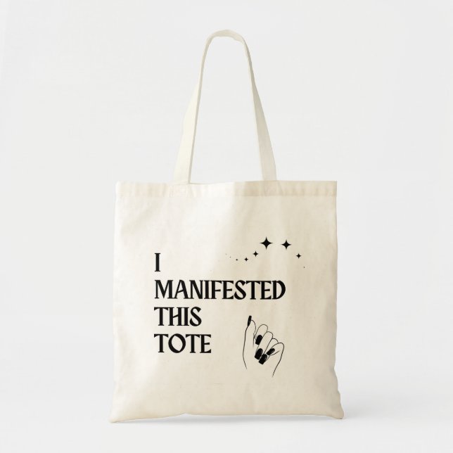 I Manifested This Tote Tygkasse (Framsidan)