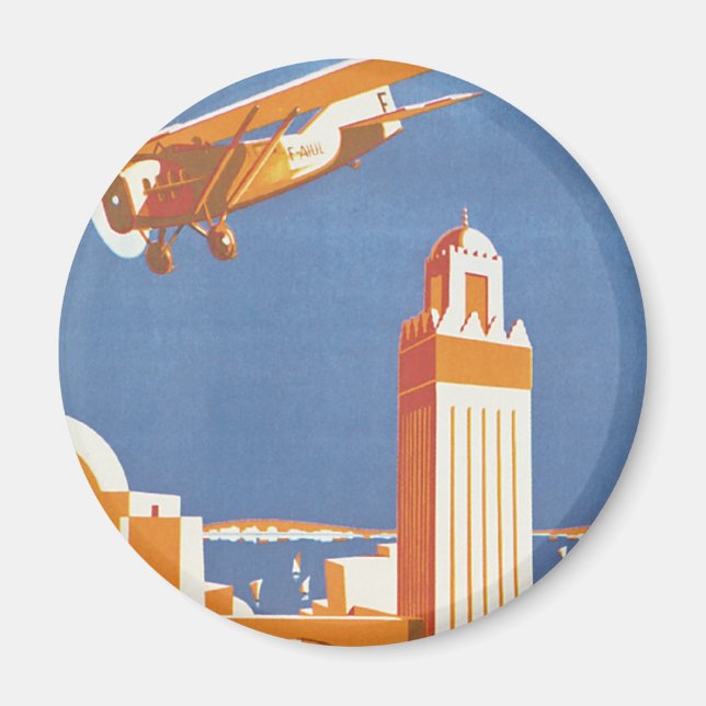 I Marocko med flyg Magnet (Framsidan)