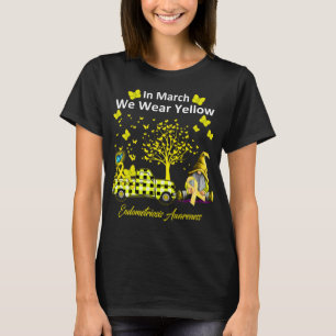 I mars 2011 Bära Gult Endometriosis Awareness T Shirt