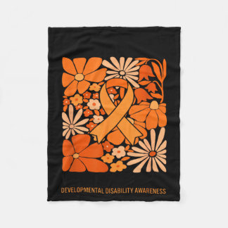 i mars bär orange utvecklingsstörning fleecefilt