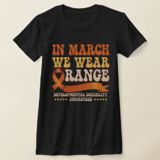 I mars bär vi orange – Funktionshinder medvetenhet T Shirt