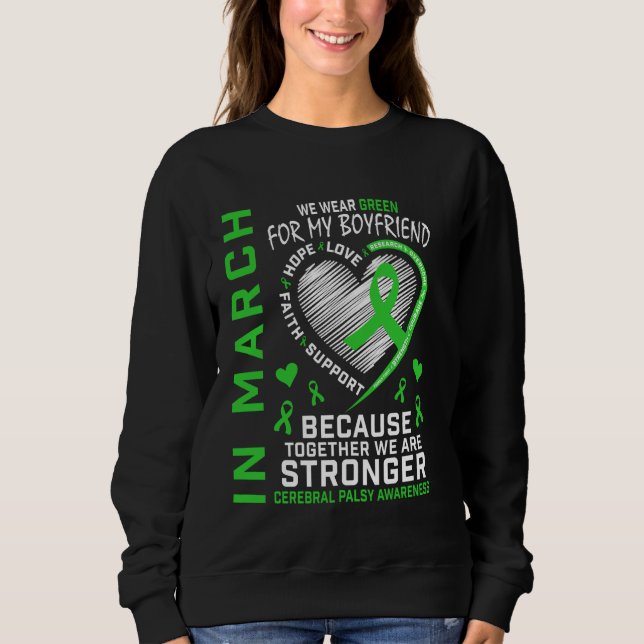 I mars Bära Grönt Boykompis Cerebral Palsy Aw T Shirt (Framsida)