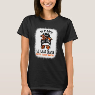 I mars Bära Orange Messy Bun Warrior Många T Shirt