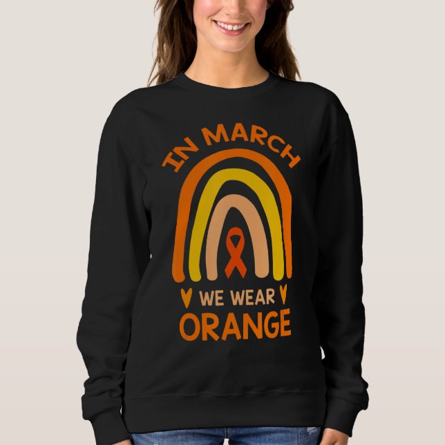 I mars Bära Orange Ribbon Boho Rainbow T Shirt (Framsida)