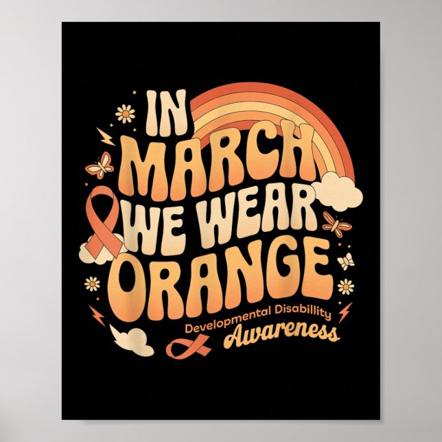 I mars Bäror vi Orange - utvecklingsstörning Poster (Framsidan)