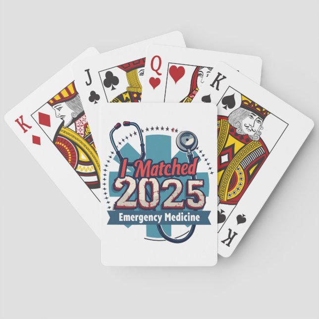 I Matched 2025 Akut Medicine Casinokort (Baksidan)