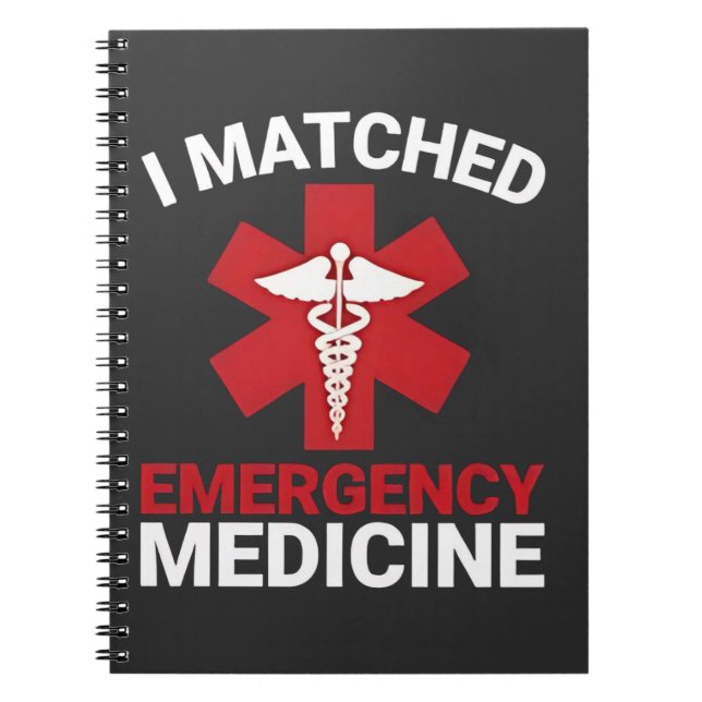 I Matched Akut Medicine Studenten Anteckningsbok (Framsidan)