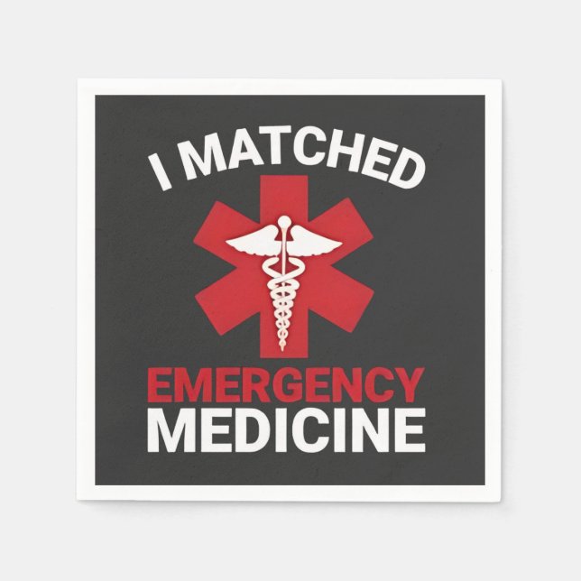 I Matched Akut Medicine Studenten Pappersservett (Framsidan)