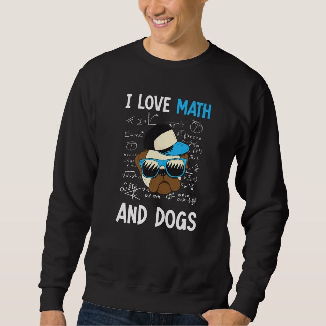 I matematik i Kärlek och Hundar Lång Ärmad Tröja (Framsida)