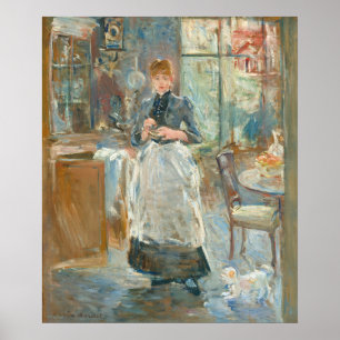 I matsalen - Berthe Morisot Fine Art Poster