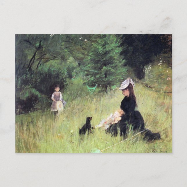 I Meadow av Berthe Morisot Vykort (Framsida)