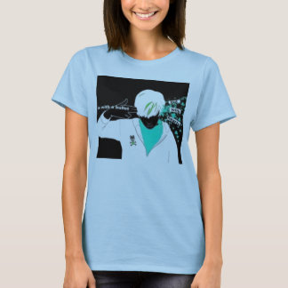 I med en kula ut med hjärtor t shirt