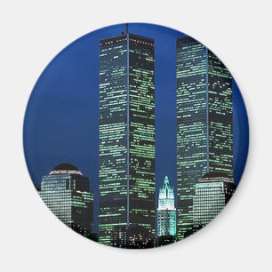 I Memoriam i minne av tvillingbröder WTC NYC Magnet