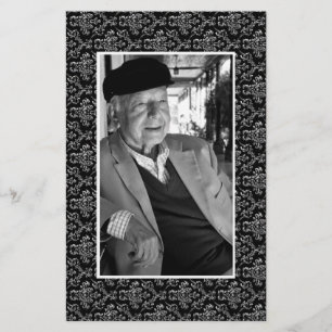 I Memoriam Memory Dödsmeddelande Photo Flygblad