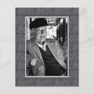 I Memoriam Memory Dödsmeddelande Photo Flygblad