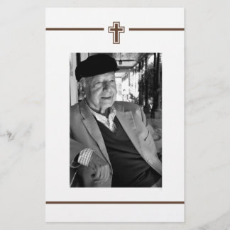 I Memoriam Memory Dödsmeddelande Photo Flygblad