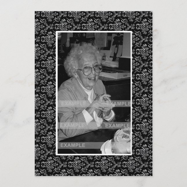 I Memoriam Memory Dödsmeddelande Photo Program (Framsida)