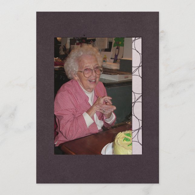 I Memoriam Memory Dödsmeddelande Photo Program (Framsida)