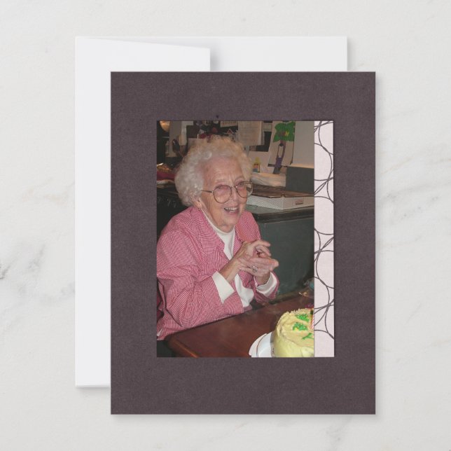 I Memoriam Memory Memory Death Notice Foto Inbjudningar (Framsida)