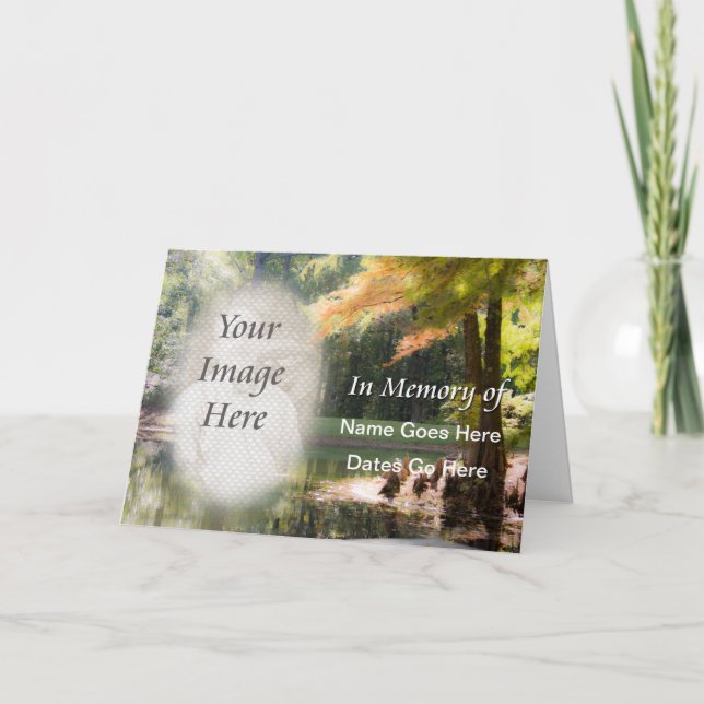 I Memoriam Notification Card Kort (Framsida)