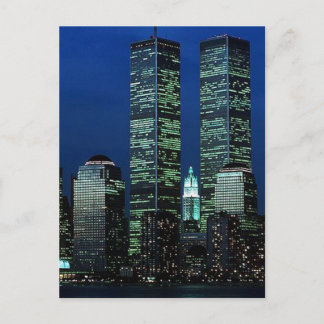 I Memoriam till minne av Twin Torn WTC NYC Vykort