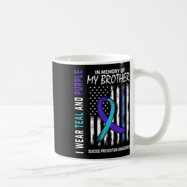 I Memory Brother Suicide Awareness Prevention Ame Kaffemugg (Höger)
