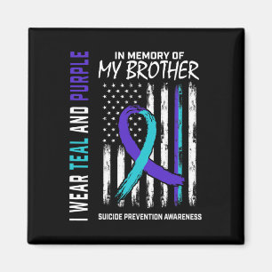 I Memory Brother Suicide Awareness Prevention Ame Magnet