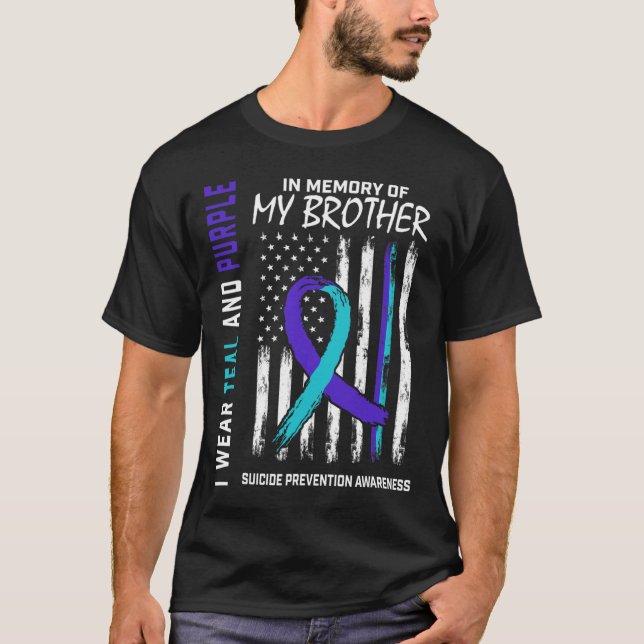 I Memory Brother Suicide Awareness Prevention Ame T Shirt (Framsida)