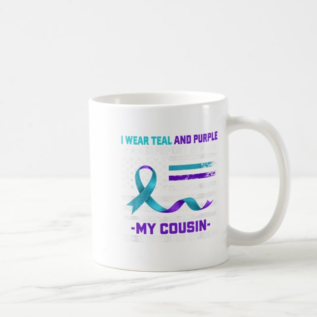 I Memory Cousin Suicide Awareness Prevention Amer Kaffemugg (Höger)