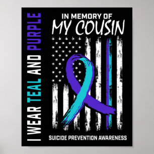 I Memory Cousin Suicide Awareness Prevention Amer Poster