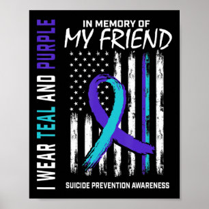 I Memory Friend Suicide Awareness Prevention Amer Poster