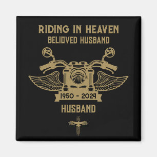 I Memory Motorcykel Rider Biker Funeral Magnet
