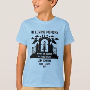 I Memory Motorcykel Rider Biker Funeral T Shirt