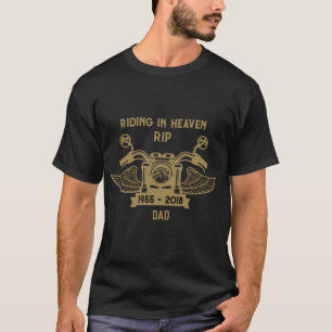 I Memory Motorcykel Rider Funeral T Shirt