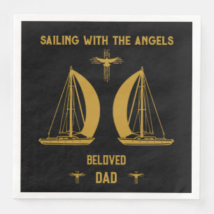 I Memory Sailer Boater Funeral Pappersservett