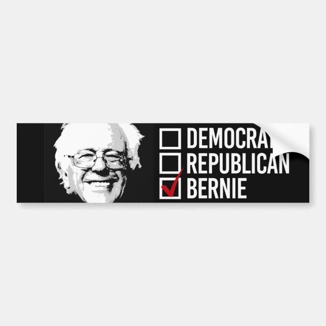I Menyn Bernie - Bernie Sanders - .png Bildekal (Framsidan)