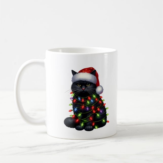 "I Meowed What I Meowed" Sassy Black Cat Mug Kaffemugg (Vänster)