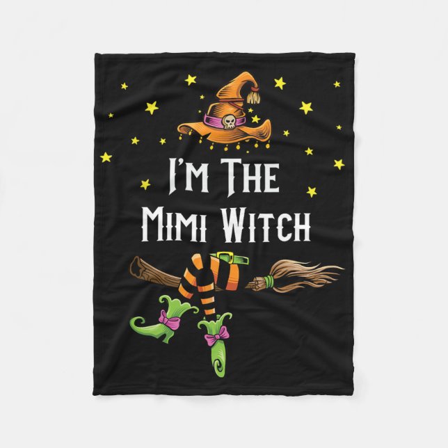 I Mimi Witch Halloween Matching Group Costume Fleecefilt (Framsidan)