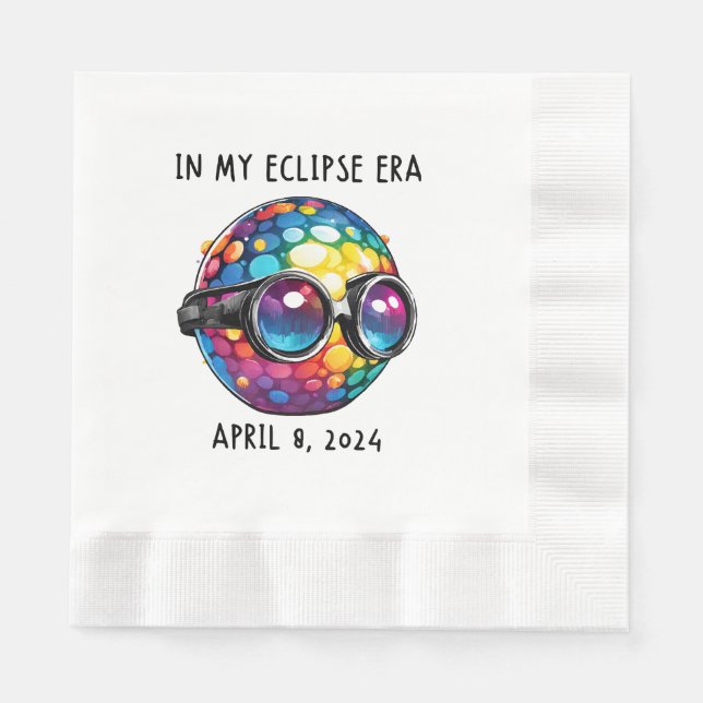 I Min 2024 Solförmörkelse Era Pappersservett (Framsidan)