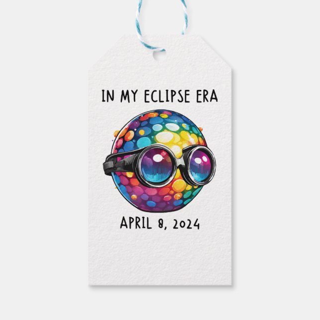 I Min 2024 Solförmörkelse Era Presentetikett (Baksidan)