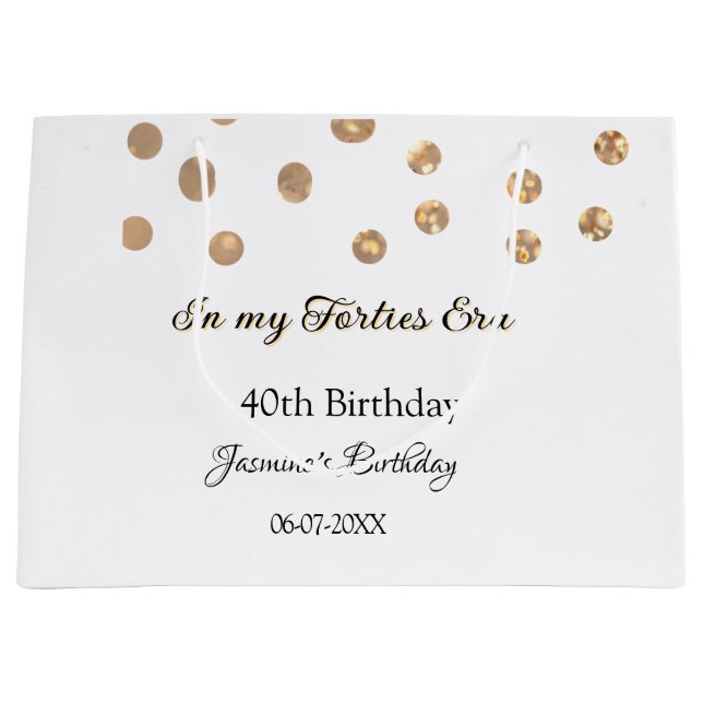 I min 40-årsålder, grattis på födelsedagen (Framsidan)