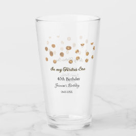 I min 40-årsålder, grattis på födelsedagen glaskopp