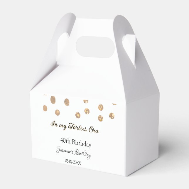 I min 40-årsålder, grattis på födelsedagen presentaskar (Framsidan Sidan)