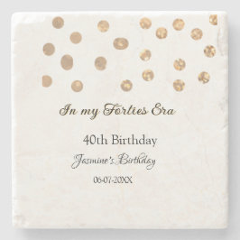 I min 40-årsålder, grattis på födelsedagen stenunderlägg